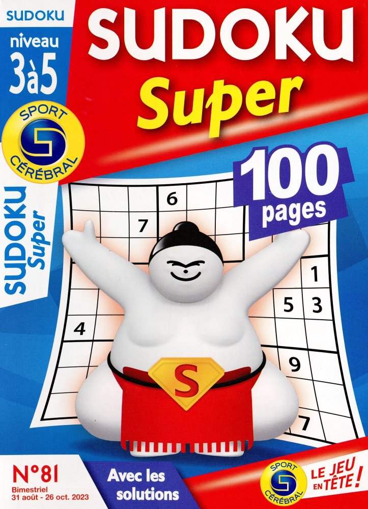 Numéro 81 magazine SC Sudoku Super Niv 3 à 5