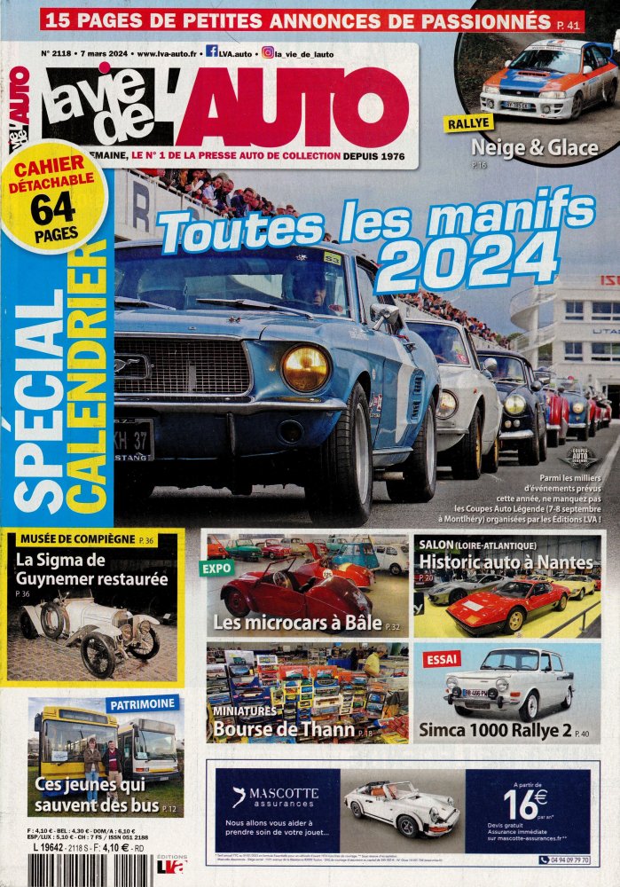 Numéro 2118 magazine La Vie De l'Auto