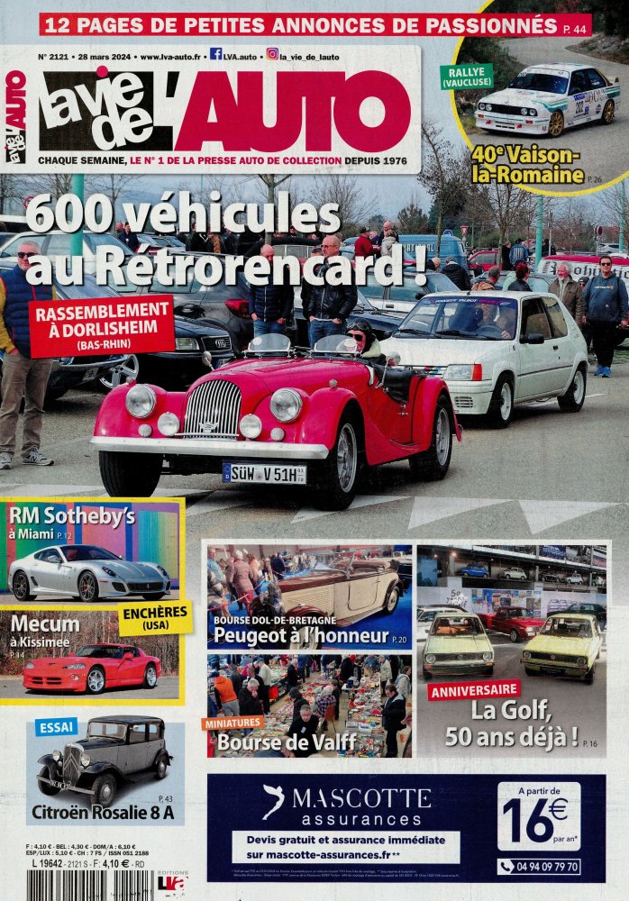 Numéro 2121 magazine La Vie De l'Auto