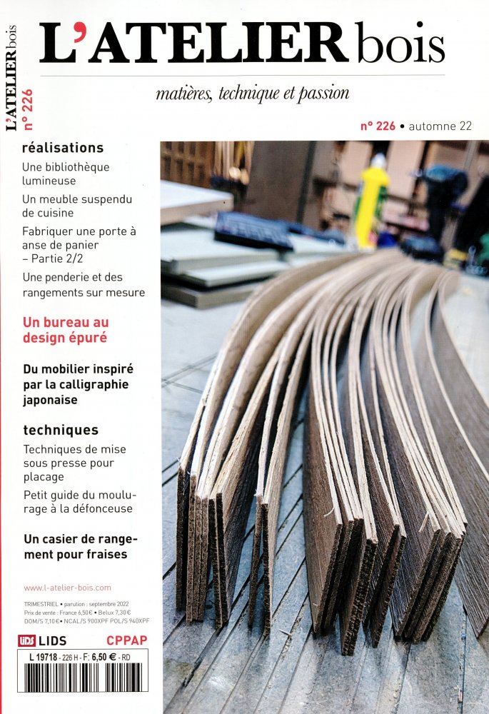 Numéro 226 magazine L'Atelier Bois
