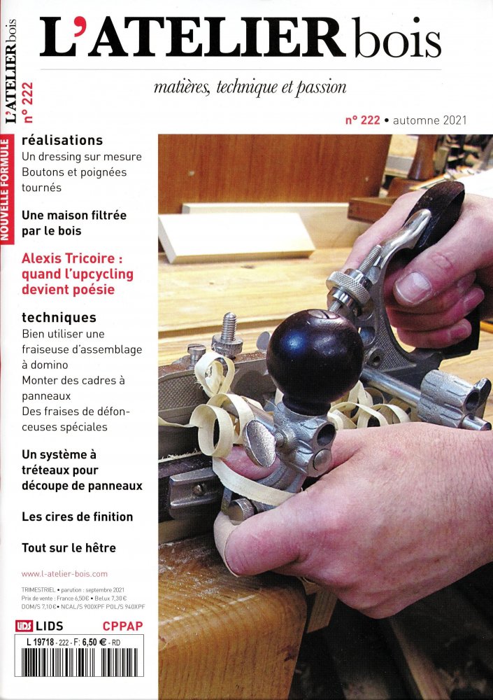 Numéro 222 magazine L'Atelier Bois