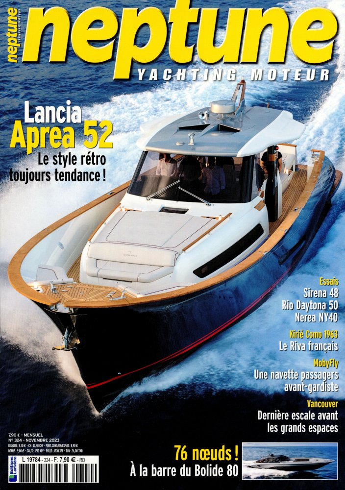 Numéro 324 magazine Neptune Yachting Moteur
