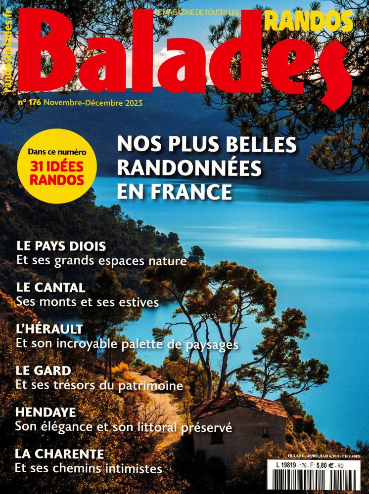 Numéro 176 magazine Balades Randos