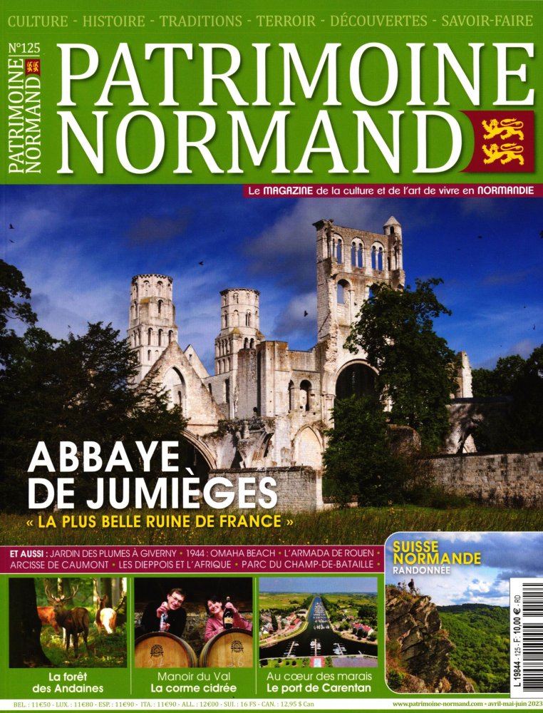 Numéro 125 magazine Patrimoine Normand