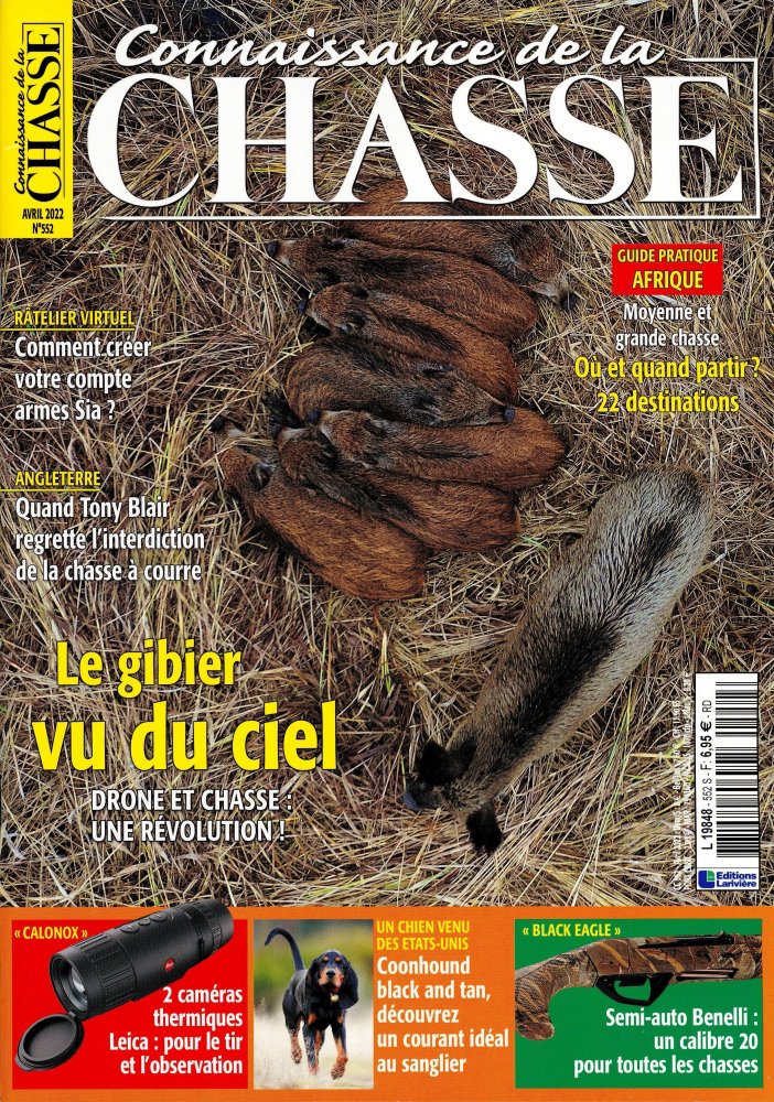 Numéro 552 magazine Connaissance de la Chasse