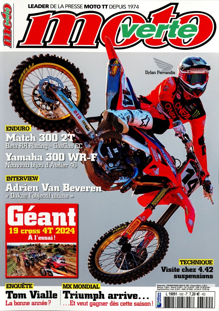 Numéro 592 magazine Moto Verte