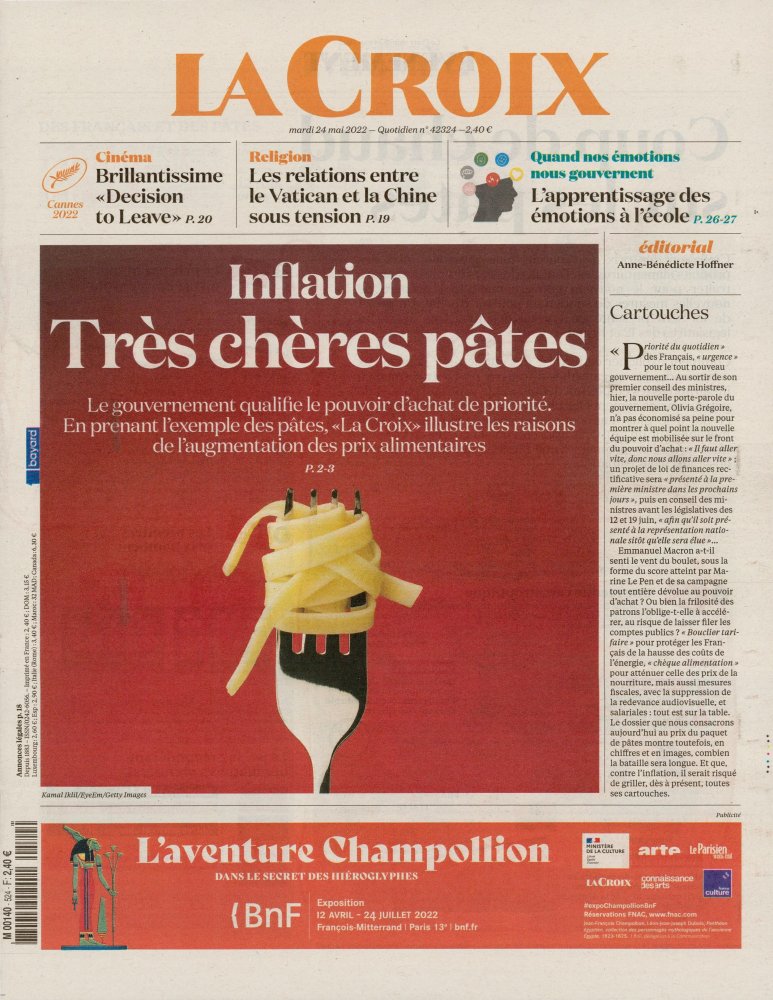 Numéro 524 magazine La Croix