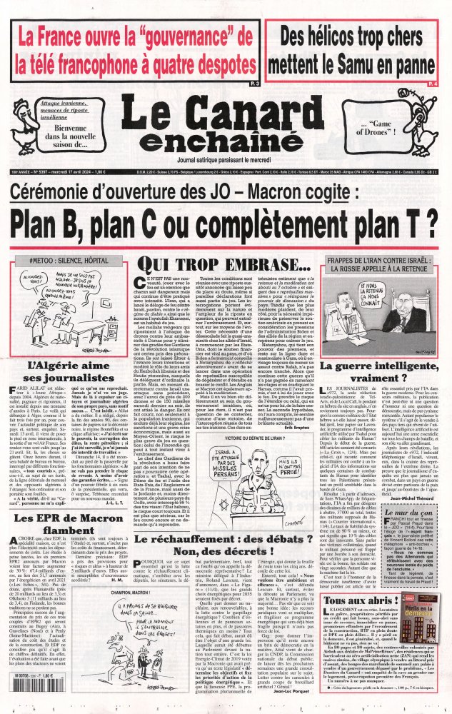 Numéro 5397 magazine Le Canard Enchaîné