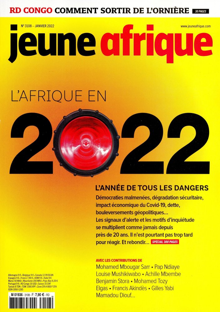 Numéro 3108 magazine Jeune Afrique