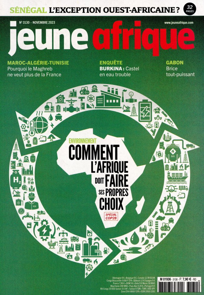 Numéro 3130 magazine Jeune Afrique