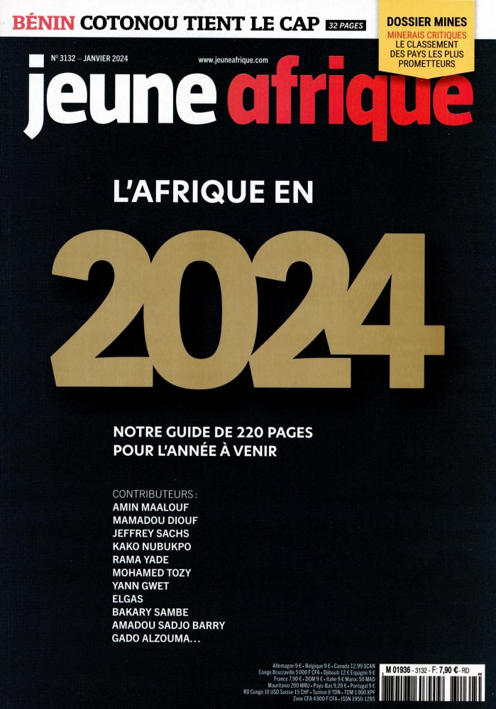 Numéro 3132 magazine Jeune Afrique