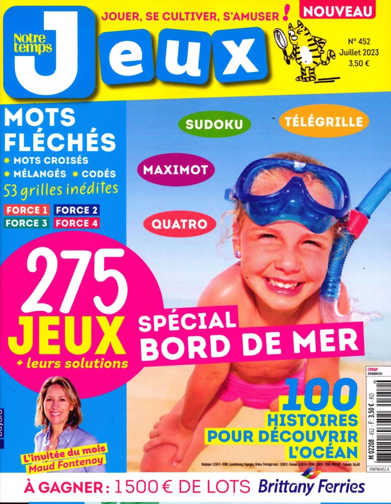 Numéro 452 magazine Notre Temps Jeux