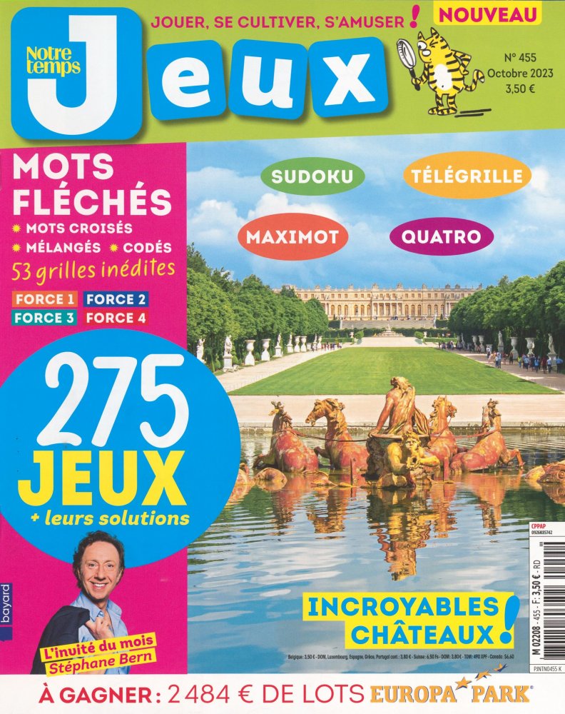 Numéro 455 magazine Notre Temps Jeux