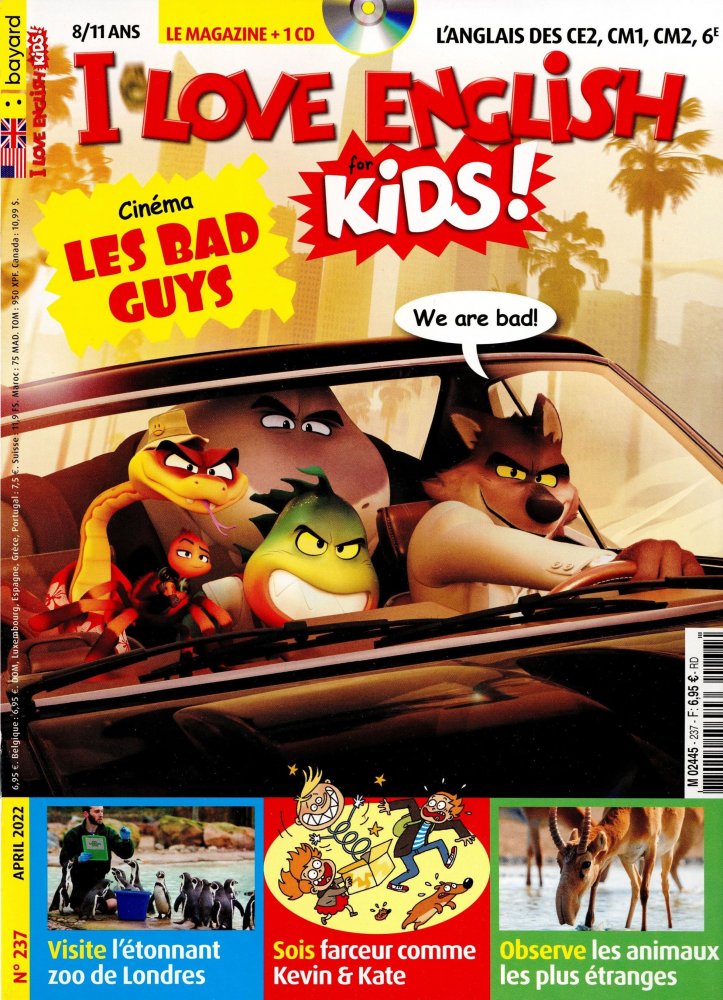 Numéro 237 magazine I Love English for Kids !