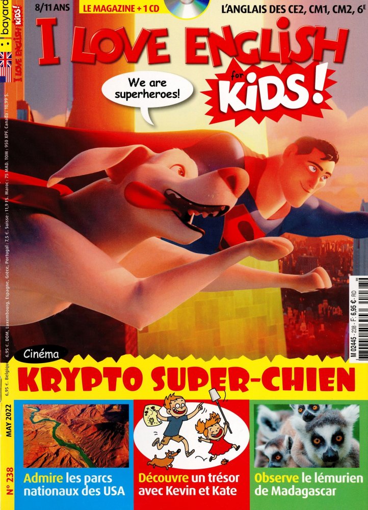 Numéro 238 magazine I Love English for Kids !
