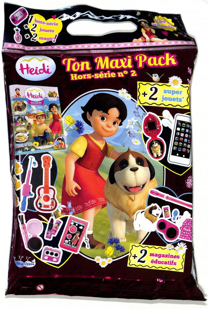 Numéro 2 magazine HEIDI - Maxi Pack Hors-Série 2 + 2 Magazines +2 super jouets