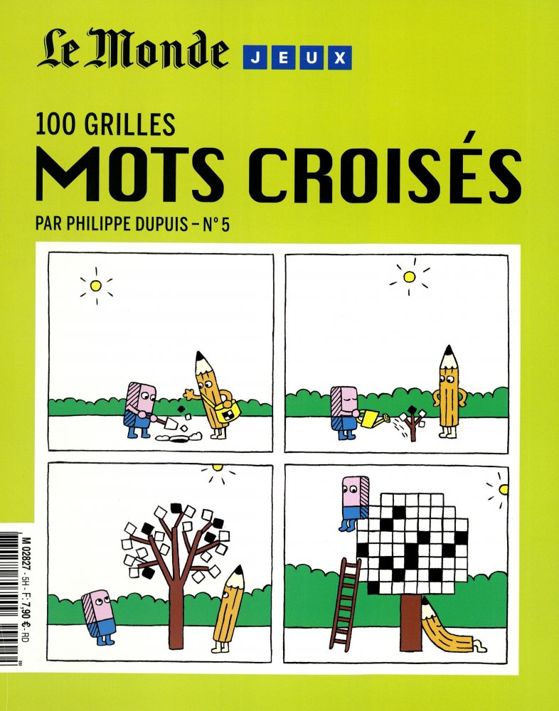 Numéro 5 magazine Le Monde Jeux - 100 Grilles Mots Croisés