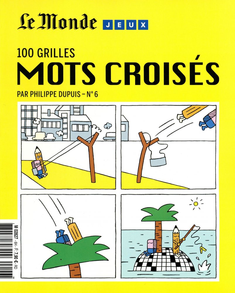 Numéro 6 magazine Le Monde Jeux - 100 Grilles Mots Croisés