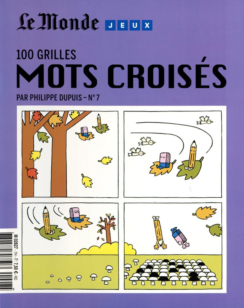 Numéro 7 magazine Le Monde Jeux - 100 Grilles Mots Croisés