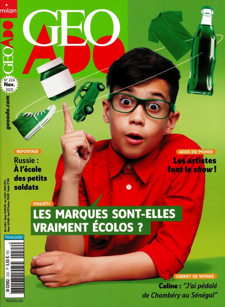Numéro 224 magazine Géo Ado