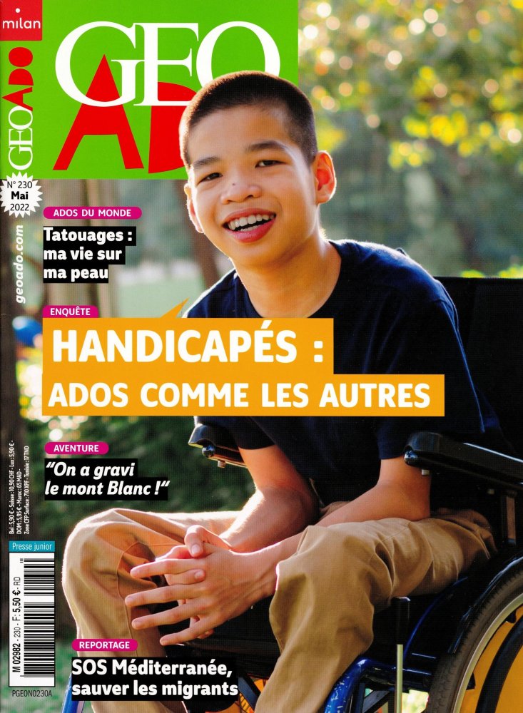 Numéro 230 magazine Géo Ado